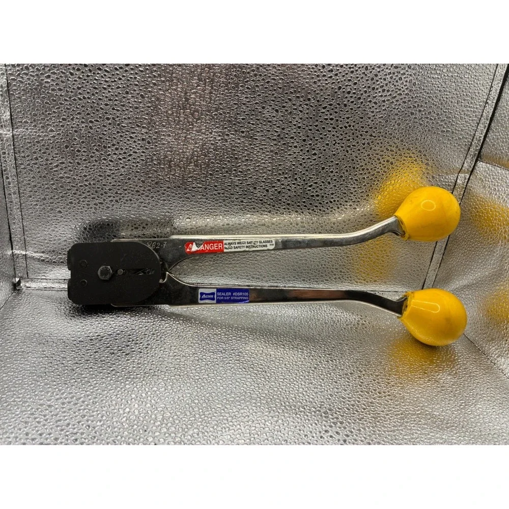 Acme DSR105 Manual Strapping Sealer for 5/8 Inch Strapping Yellow Ball Grips